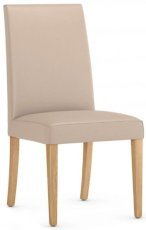 Stuhl Ivona aus PU – Beige/Natur