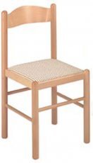 Stuhl Pisa Buche + Beige