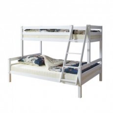 Bett na kat Rotar 90x200cm +140x200cm - Weiß