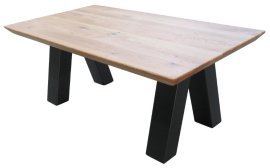 Platte Schweizer Kante DL 20+20 - 110x60 cm - Tischsystem für das Wohnzimmer Connectt