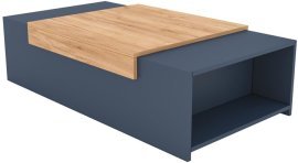 Tischchen für das Wohnzimmer Gorita - dunkelgrau/Eiche