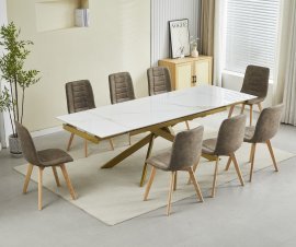 Ausziehbarer Esstisch Goldie - 160/240x90 cm