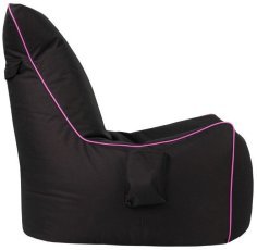 Sitzsack Goose Bag – Schwarz + Rosa