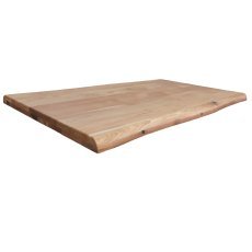 Tischplatte für Couchtisch Connect – 110x60 cm, Stärke 20+20 mm, Eiche mit Baumkante