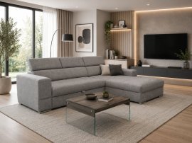 Wohnlandschaft Calgary Rec 120 D hellgrau