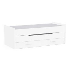 Bett Twist Weiß – 2 Schubladen