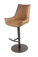Barhocker Trendbar aus braunem Leder