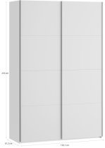Fola - Schwebetürenschrank Fittio - 150 cm