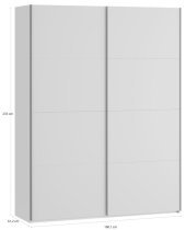 Fola - Schwebetürenschrank Fittio – 180 cm