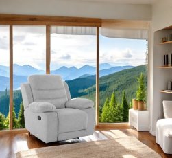 Relaxsessel mit Relaxmechanismus Capri - hellgrau