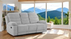 Dreisitzer mit Relaxmechanismus Capri - hellgrau