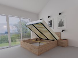 Bett mit Stauraum Lift