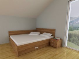 Bett Soni mit Schublade - 140x190 cm