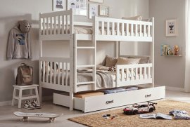 Etagenbett Kubus – 90 x 200 cm – Weiß