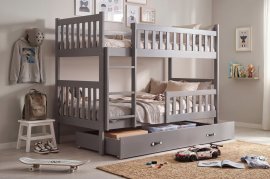 Etagenbett Kubus – 90x190 cm – Graphit