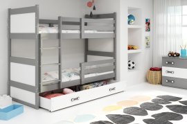 Kojenbett Rico - 90x200 cm - graphit/weiß