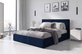 Bett Hilton - 120x200 - blau