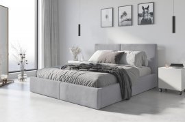 Bett Hilton - 160x200 cm - grau