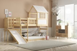 Etagenbett Mezzanine niedrig Domek - 90x200 cm