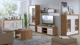 ML Meble - Kommode Dallas 04 - Weiß, Nussbaum