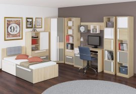 ML Meble - Hocker mit Stauraum Drop 12 - metallic grau