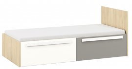 Bett Drop 17 - 90x200 cm - metallic grau