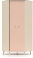 Eckkleiderschrank Mevel 01 - rosa