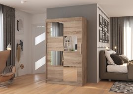 Kleiderschrank mit Schiebetüren Lugano – 120 cm