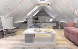 Couchtisch Luke – Weiß/Beton