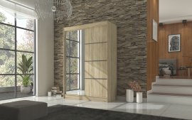 Kleiderschrank mit Schiebetüren Gilton – 150 cm