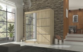 Kleiderschrank mit Schiebetüren Gilton – 200 cm