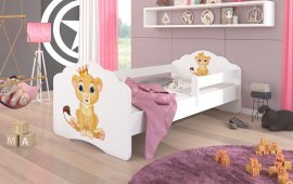Kinderbett Casimo mit Motiv und Rausfallschutz – 80x160 cm