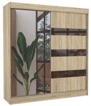 Eiche/Schokolade Lacobel