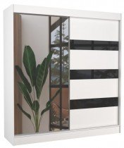 Weiß/Schwarz Lacobel