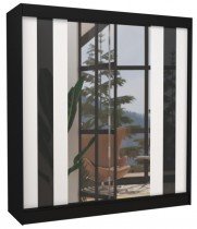 Schwarz/Weiß + schwarz Lacobel