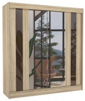 Eiche/Schokolade Lacobel