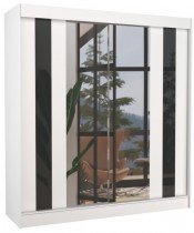 Weiß/Schwarz Lacobel