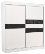 Weiß/Schwarz Lacobel