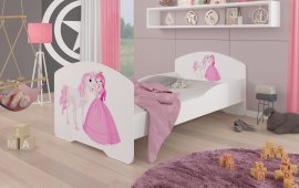 Kinderbett Pepe Prinzessin und Pferd – 70x140 cm
