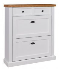 Schuhschrank Galineo P01 – Weiß/Eiche