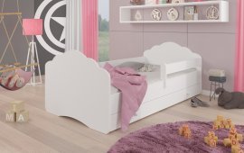 Kinderbett Casimo mit Rausfallschutz und Schublade – 70x140 cm