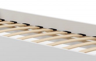 ADRK Furniture - Etagenbett Hippo mit Zusatzbett – 90x200 cm – Kiefer