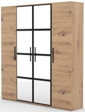 Kleiderschrank mit Spiegel Malen