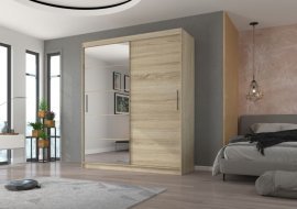 Kleiderschrank mit Schiebetüren Esti – 180 cm – Sonoma