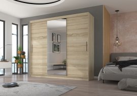 Kleiderschrank mit Schiebetüren Erwin – 235 cm – Sonoma