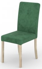 Esszimmerstuhl Rodos 81 – Grün, Beine in Eiche Sonoma