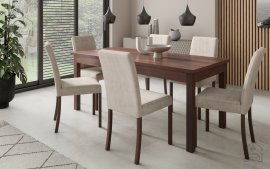 Esszimmer-Set Rodos 81 – dunkle Walnuss