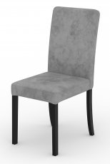 Esszimmerstuhl Rodos 81 – grau, mit schwarzen Beinen