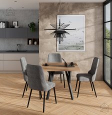 Esszimmer-Set Rodos 83 – Lefkas, schwarze Beine