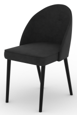 Esszimmerstuhl Rodos 84 – schwarz